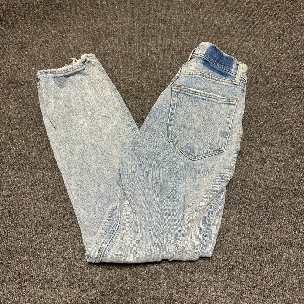 Abercrombie & Fitch 90s Straight Ultra High Rise Curve Love Jeans Acid Wash 26S
